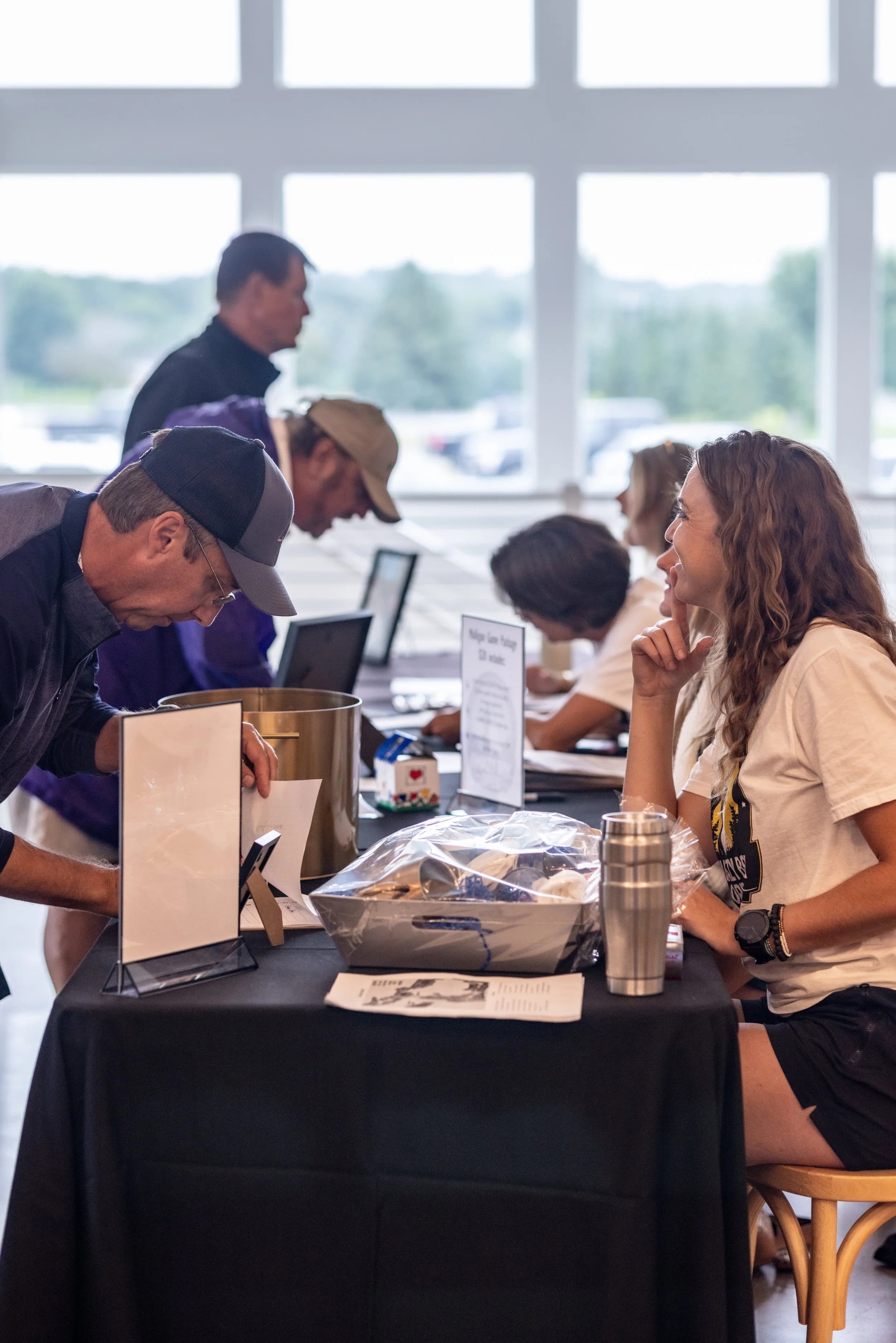 The registration table